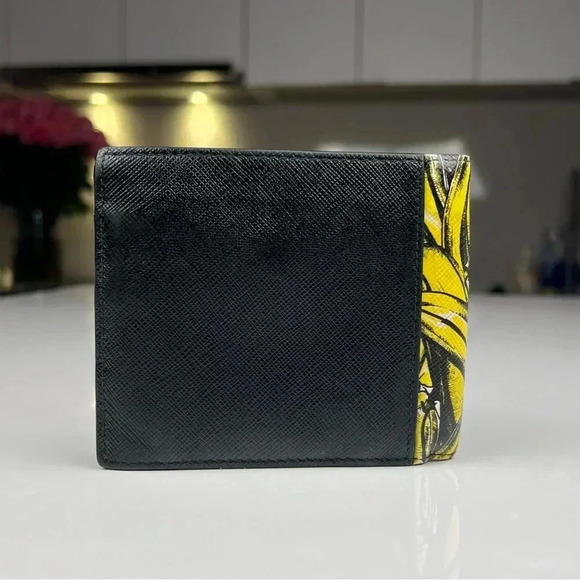 Prada Saffiano Banana Bifold Wallet - Picture 2 of 8